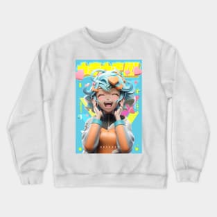 The cake lover - Be Proud Selection | Kawaii Aesthetic Anime Girl Manga Cute Pop Art  3D Design | PROUD OTAKU Crewneck Sweatshirt